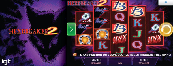 Hexbreaker 2 Mobile Slot Machine Screenshot