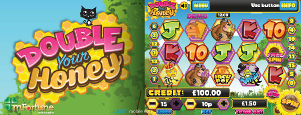 Double Your Honey Mobile Slot Screenshot