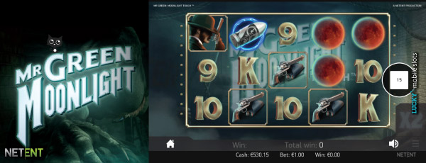 Mr Green Moonlight Mobile Slot Screenshot