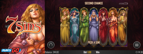 7 Sins Slot Machine Pick A Spin Feature