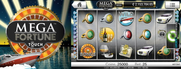 NetEnt Mega Fortune Touch Slot Machine