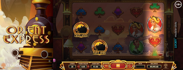 Orient Express Free Spins Trigger