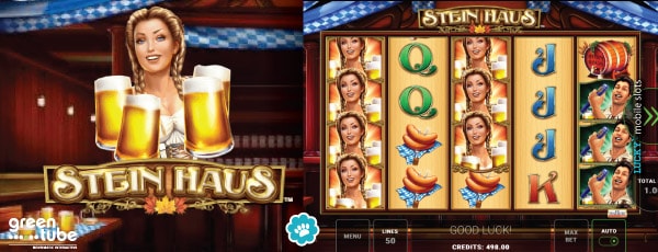 Greentube Stein Haus Slot Game With Stacked Symbols