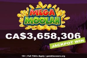 CA$3.6 Million Mega Moolah Jackpot Win Canada